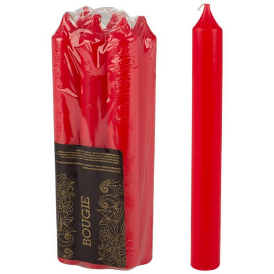 Свечи столовые Simple 6шт красные РЫЖИЙ КОТ 007886