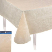 Скатерть ПВХ с бейкой 135х180см коллекция 'Шелковый текстиль' арт 124/40 (2266) РЫЖИЙ КОТ 008380