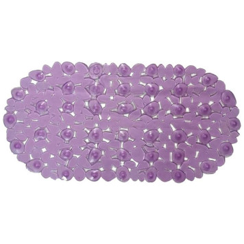 Коврик ПВХ для ванной , 'Камешки' сиреневый РЫЖИЙ КОТ 008623