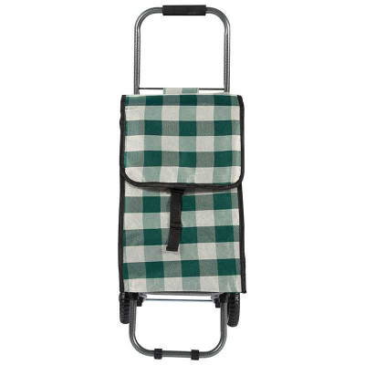 Сумка-тележка Рыжий кот 093581 D-203 GREEN-2