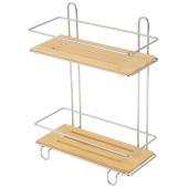 Полка двухъярусная BAMBOO-03 (26х11.5х34см) РЫЖИЙ КОТ 101245