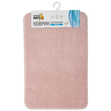 Коврик для ванной 'Pastel' 40х60см, цвет - розовый РЫЖИЙ КОТ 102500