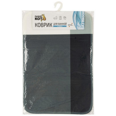 Коврик для ванной с принтом ' Cubes' , 40х60см, цвет-серо-черный РЫЖИЙ КОТ 102531-3