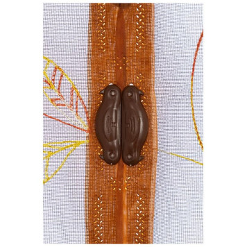 Сетка антимоскитная с вышивкой на магнитах ' Капутомоскито' (100х210см) РЫЖИЙ КОТ 103715-1