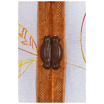 Сетка антимоскитная с вышивкой на магнитах ' Капутомоскито' (100х210см) РЫЖИЙ КОТ 103715-1