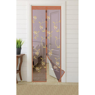 Сетка антимоскитная с вышивкой на магнитах ' Капутомоскито' (100х210см) РЫЖИЙ КОТ 103715