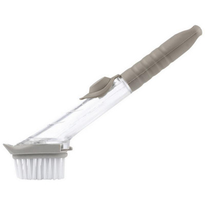 Щетка для посуды KB-06 с отделением для моющего средства и дозатором РЫЖИЙ КОТ 104463-1