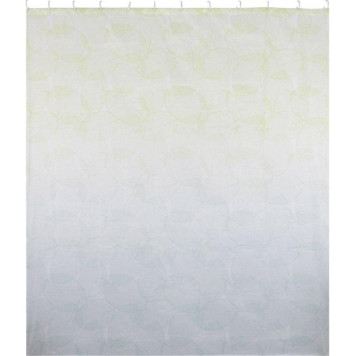 Занавеска для ванной комнаты 'Листья', полиэстер, 180х160см РЫЖИЙ КОТ 104966