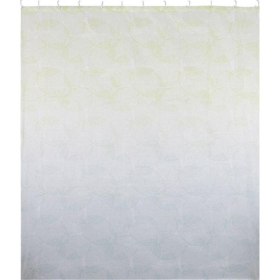 Занавеска для ванной комнаты 'Листья', полиэстер, 180х160см РЫЖИЙ КОТ 104966