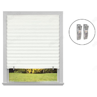 Штора-плиссе самоклеющаяся Рыжий кот Skandi 60*180см белый 105044