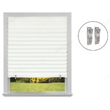 Штора-плиссе самоклеющаяся Рыжий кот Skandi 90*180см белый 105045