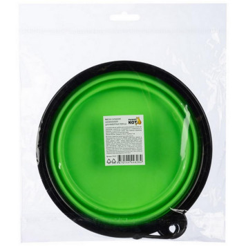 Миска складная силиконовая для животных 1000мл РЫЖИЙ КОТ 105323-3