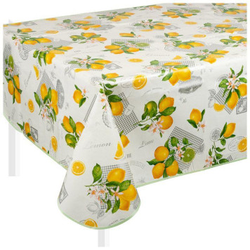 Скатерть ПВХ с бейкой 135х110см коллекция 'Мажор' арт 597/30 (9623) РЫЖИЙ КОТ 105343