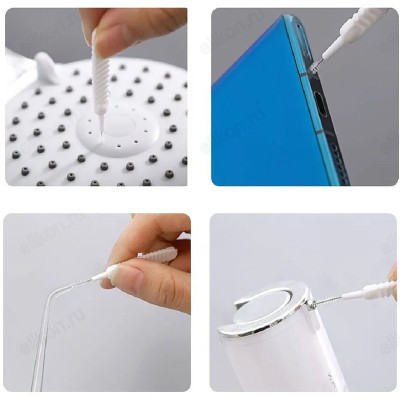 Щетка для чистки душевой лейки 10шт Рыжий кот 105790-2