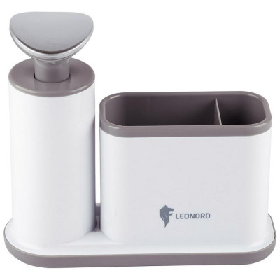 Диспенсер для жидкого мыла SAUBER с органайзером Leonord РЫЖИЙ КОТ 105845-1