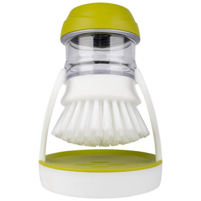 Щетка для мытья посуды SAUBER с дозатором для моющего средства Leonord РЫЖИЙ КОТ 105850-1