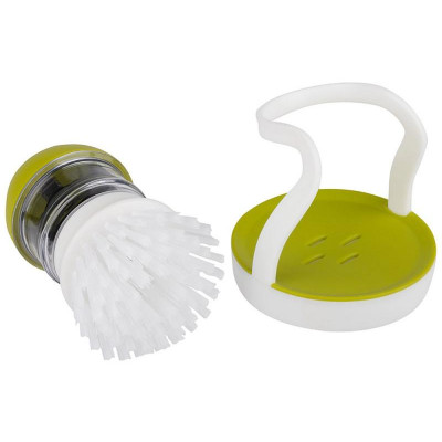 Щетка для мытья посуды SAUBER с дозатором для моющего средства Leonord РЫЖИЙ КОТ 105850-2