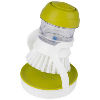 Щетка для мытья посуды SAUBER с дозатором для моющего средства Leonord РЫЖИЙ КОТ 105850