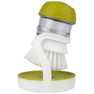 Щетка для мытья посуды SAUBER с дозатором для моющего средства Leonord РЫЖИЙ КОТ 105850-4