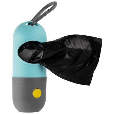 Фонарик с контейнером для пакетов РЫЖИЙ КОТ 105902-4