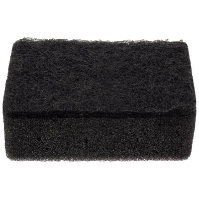 Набор губок для мытья посуды двухслойных прямоугольных KS-08 черный (10шт) РЫЖИЙ КОТ 107569-2