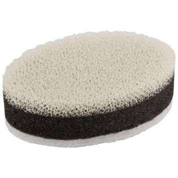 Набор губок для мытья посуды трехслойных KS-09 белый/черный (5шт) РЫЖИЙ КОТ 107571-1