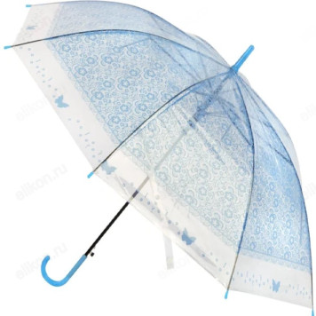 Зонт-трость BASIC 90см ЭВА 107777 голубой