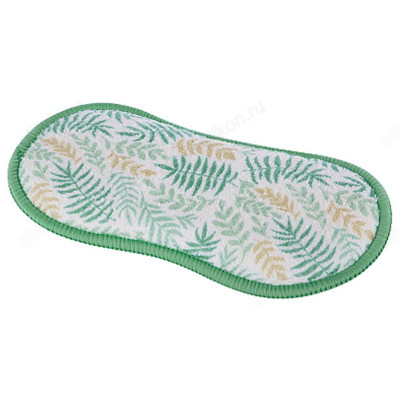 Губка-скраб двухсторонняя " Рыжий кот" 107842 19х9.5см микрофибра+абразив-1