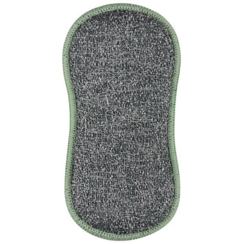 Губка-скраб двухсторонняя 19х9.5см микрофибра+абразив (2шт) РЫЖИЙ КОТ 107843-4