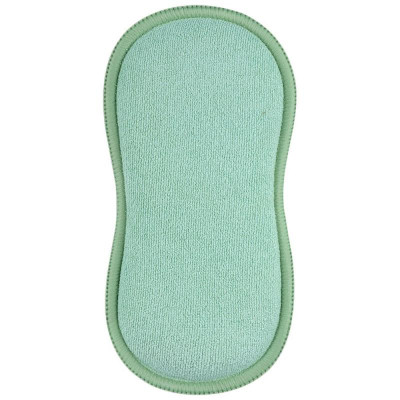 Губка-скраб двухсторонняя 19х9.5см микрофибра+абразив (2шт) РЫЖИЙ КОТ 107843-5