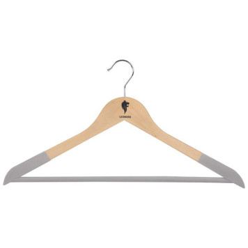 Набор вешалок деревянных, флокированных Leonord (2шт) цвет древесный РЫЖИЙ КОТ 107888-2