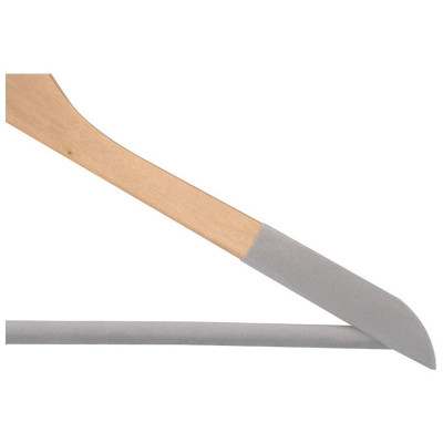 Набор вешалок деревянных, флокированных Leonord (2шт) цвет древесный РЫЖИЙ КОТ 107888-3