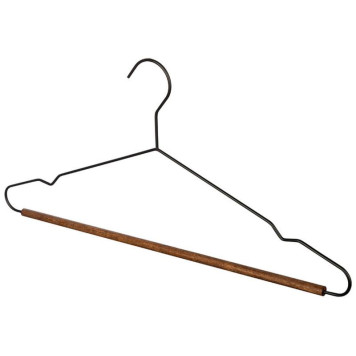 Набор вешалок металлических с деревянной перекладиной 'Винтаж' 'ыжий кот' (3шт) цвет черный РЫЖИЙ КОТ 107891-1