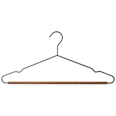 Набор вешалок металлических с деревянной перекладиной 'Винтаж' 'ыжий кот' (3шт) цвет черный РЫЖИЙ КОТ 107891-2