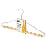 Набор вешалок металлических с деревянной перекладиной 'Винтаж' (3шт) РЫЖИЙ КОТ 107894