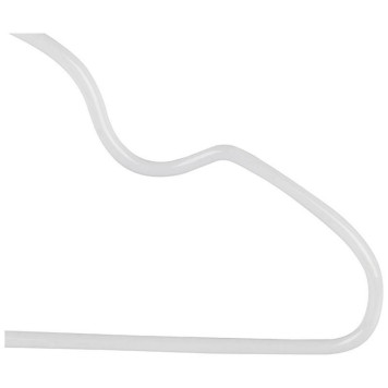 Набор вешалок металлических с ПВХ покрытием (10шт) цвет белый РЫЖИЙ КОТ 107902-2