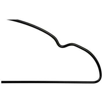 Набор вешалок металлических с ПВХ покрытием (10шт) цвет черный РЫЖИЙ КОТ 107903-3