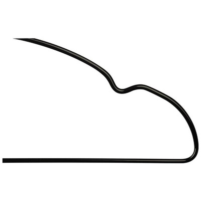 Набор вешалок металлических с ПВХ покрытием (10шт) цвет черный РЫЖИЙ КОТ 107903-3