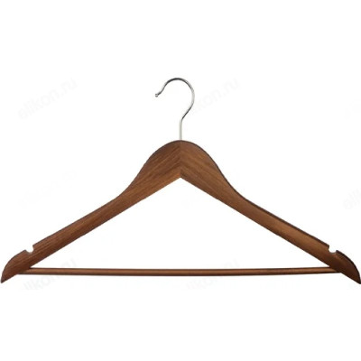 Вешалка-плечики дерево набор 5шт Рыжий кот 107912 темно-кор.-1