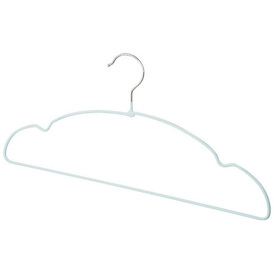 Набор вешалок металлических с ПВХ покрытием (10шт) цвет бирюзовый РЫЖИЙ КОТ 107915-1