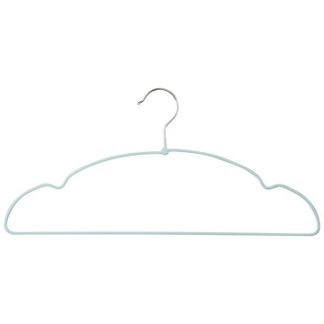 Набор вешалок металлических с ПВХ покрытием (10шт) цвет бирюзовый РЫЖИЙ КОТ 107915-2