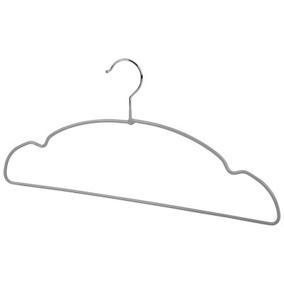 Набор вешалок металлических с ПВХ покрытием (10шт) цвет серый РЫЖИЙ КОТ 107916-1