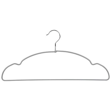 Набор вешалок металлических с ПВХ покрытием (10шт) цвет серый РЫЖИЙ КОТ 107916-2