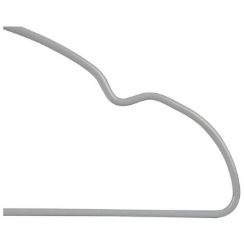 Набор вешалок металлических с ПВХ покрытием (10шт) цвет серый РЫЖИЙ КОТ 107916-3