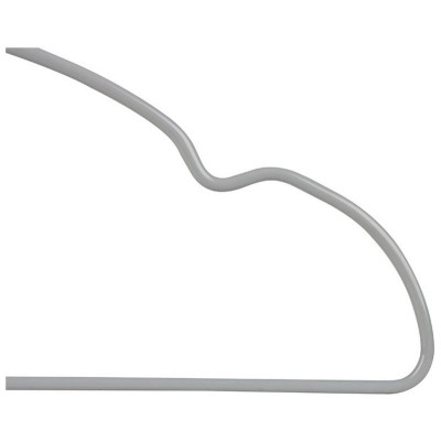 Набор вешалок металлических с ПВХ покрытием (10шт) цвет серый РЫЖИЙ КОТ 107916-3