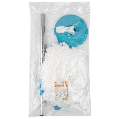 Швабра 'Торнадо' универсальная с насадкой из микрофибры РЫЖИЙ КОТ 107987-2