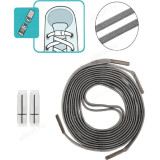 Шнурки с магнитным фиксатором плоские эластичные 107990