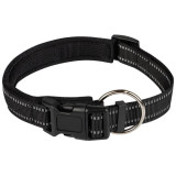 Ошейник для собак регулируемый светоотражающий (33-41см) черный РЫЖИЙ КОТ 108056