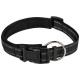 Ошейник для собак регулируемый светоотражающий (33-41см) черный РЫЖИЙ КОТ 108056