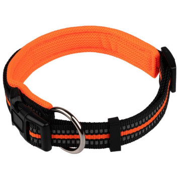 Ошейник для собак регулируемый светоотражающий (38-47см) оранжевый РЫЖИЙ КОТ 108132-1
